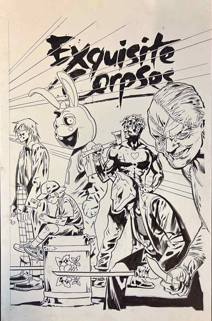 EXQUISITE CORPSES #1  2ND PRINT WRAPAROUND COVER (MICHAEL WALSH ORIGINAL COVER ART)