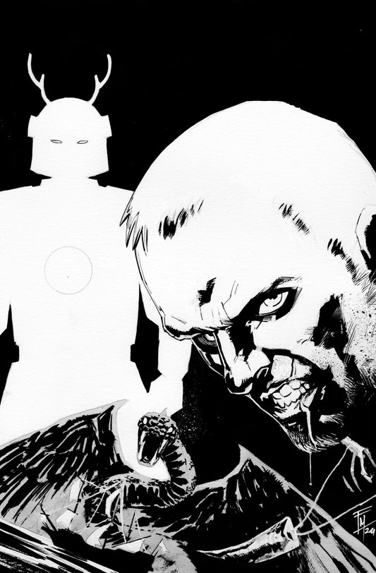 KNIGHTS VS SAMURAI  #2  FEDERICO MELE ORIGINAL COVER ART