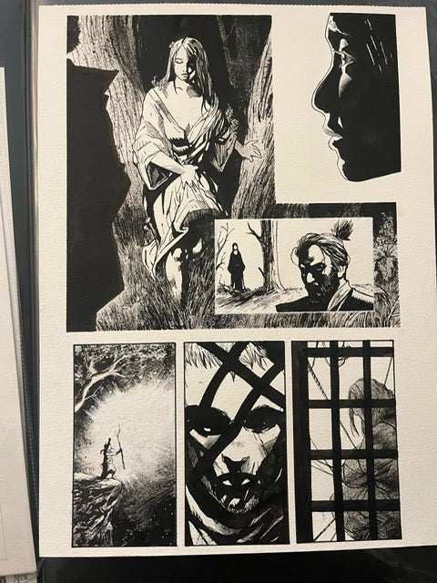 KNIGHTS VS SAMURAI  #3 PAGE 13  FEDERICO MELE ORIGINAL ART