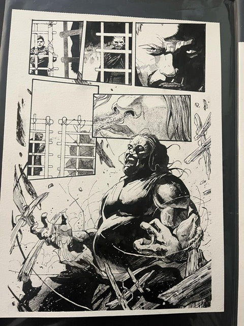 KNIGHTS VS SAMURAI  #3 PAGE 19  FEDERICO MELE ORIGINAL ART