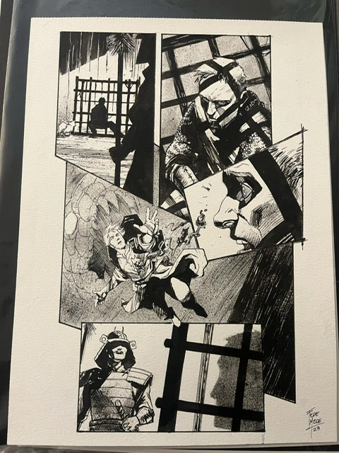 KNIGHTS VS SAMURAI #3 PAGE 3 FEDERICO MELE ORIGINAL ART