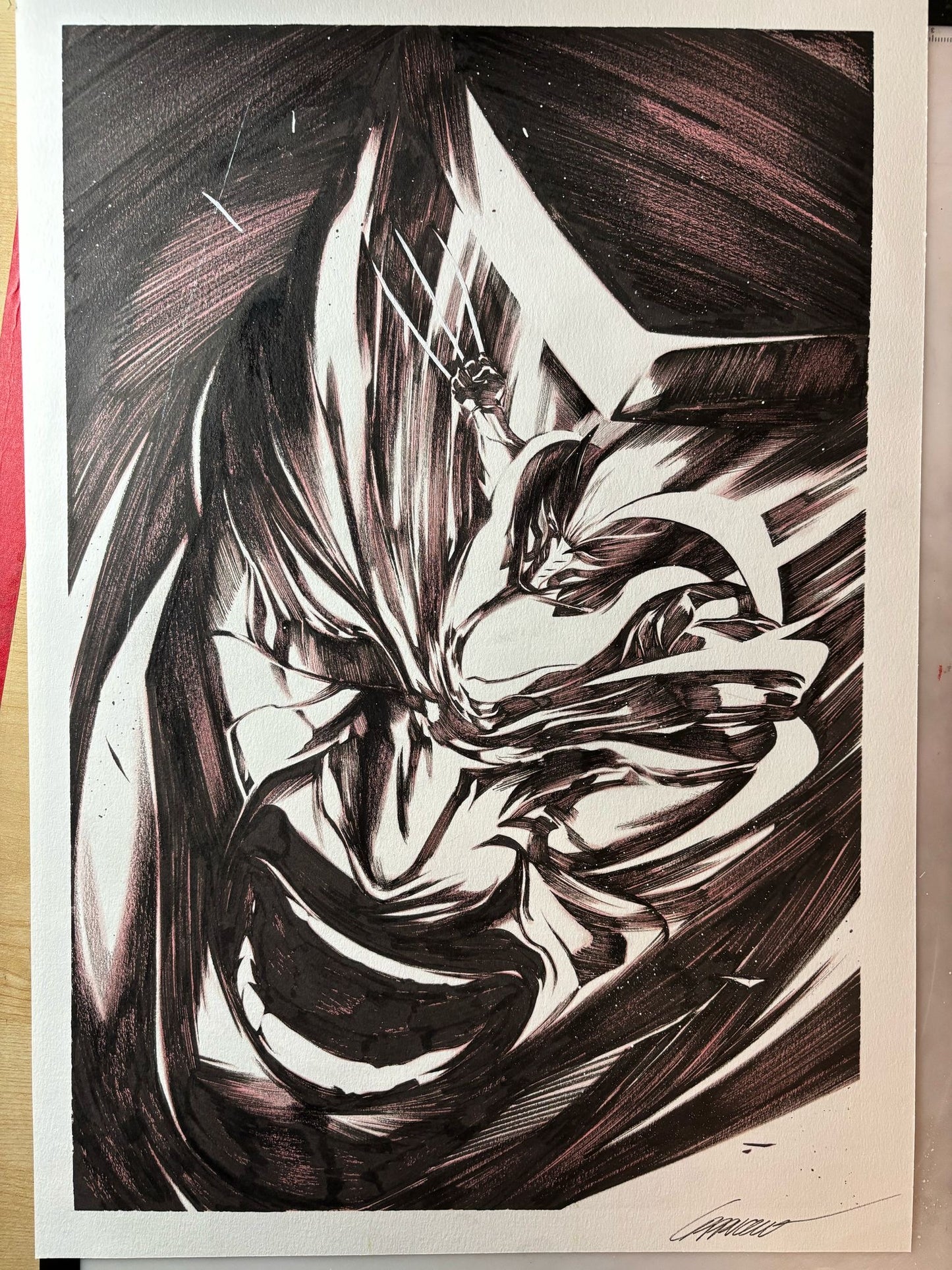 ULTIMATE WOLVERINE #2 (ALESSANDRO CAPPUCCIO ORIGINAL COVER ART)