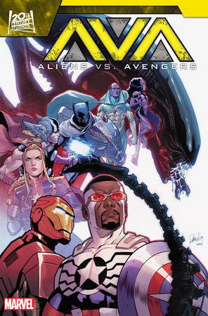 ALIENS VS AVENGERS #3 ELENA CASAGRANDE ORIGINAL COVER ART