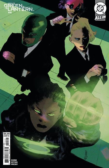 ABSOLUTE GREEN LANTERN #15 WERTHER DELL'EDERA ORIGINAL COVER ART