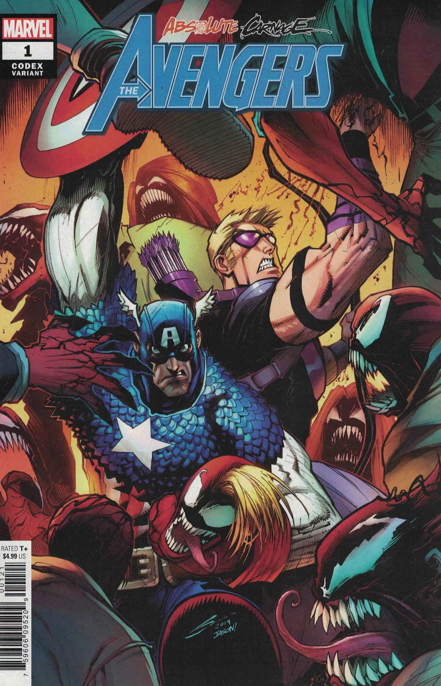 ABSOLUTE CARNAGE: THE AVENGERS #1 GERARDO SANDOVAL COVER ART