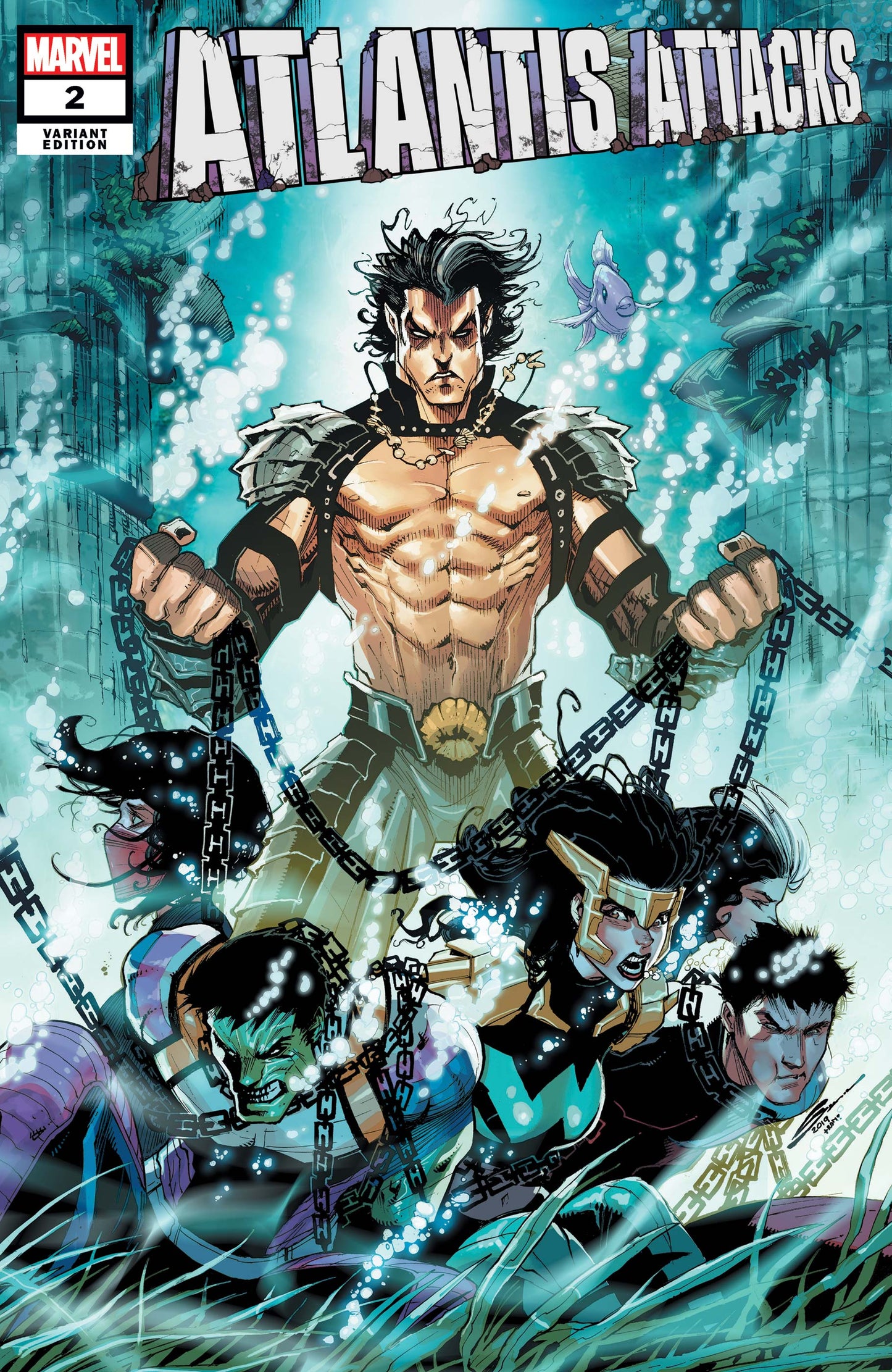 ATLANTIS ATTACKS #2 GERARDO SANDOVAL COVER ART