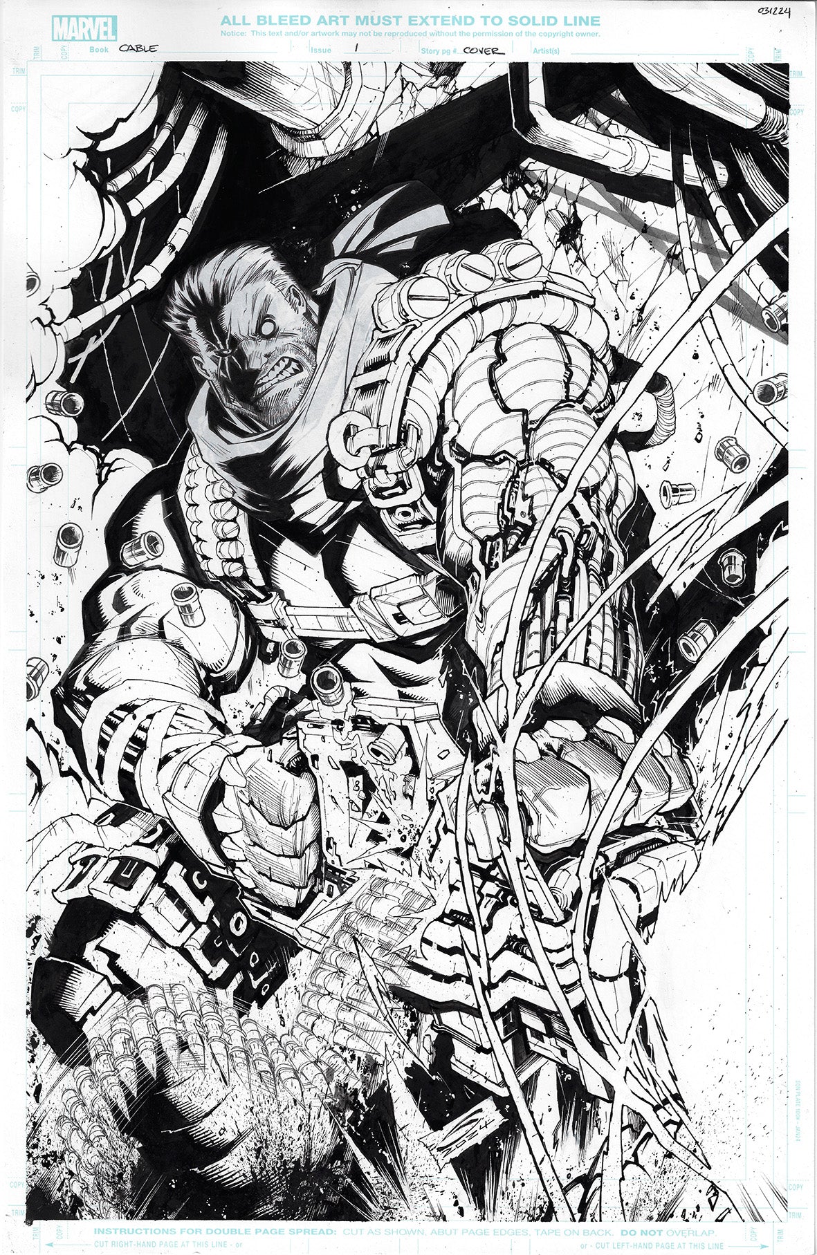 CABLE: LOVE AND CHROME #4 GERARDO SANDOVAL COVER ART