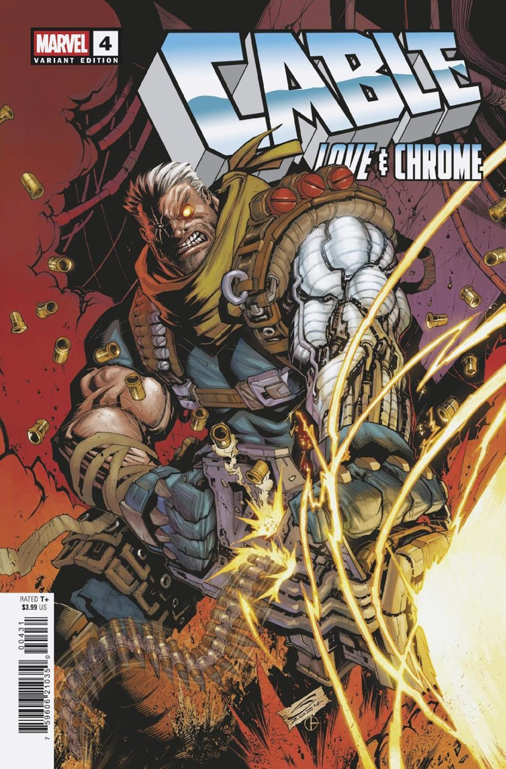 CABLE: LOVE AND CHROME #4 GERARDO SANDOVAL COVER ART