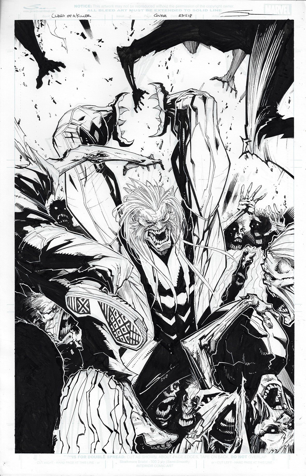 CLAWS OF A KILLER #2 GERARDO SANDOVAL COVER ART