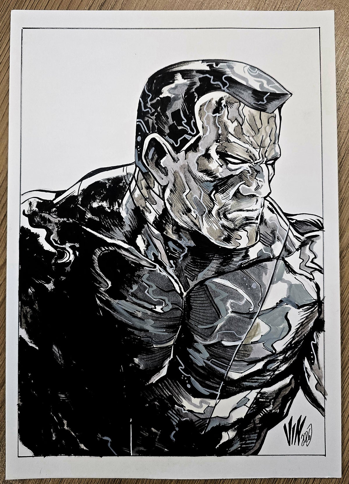 COLOSSUS A4 BUST (VINCENZO RICCARDI ORIGINAL ART)