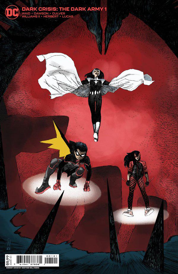 DARK CRISIS THE DARK ARMY #1 WERTHER DELL'EDERA ORIGINAL COVER ART