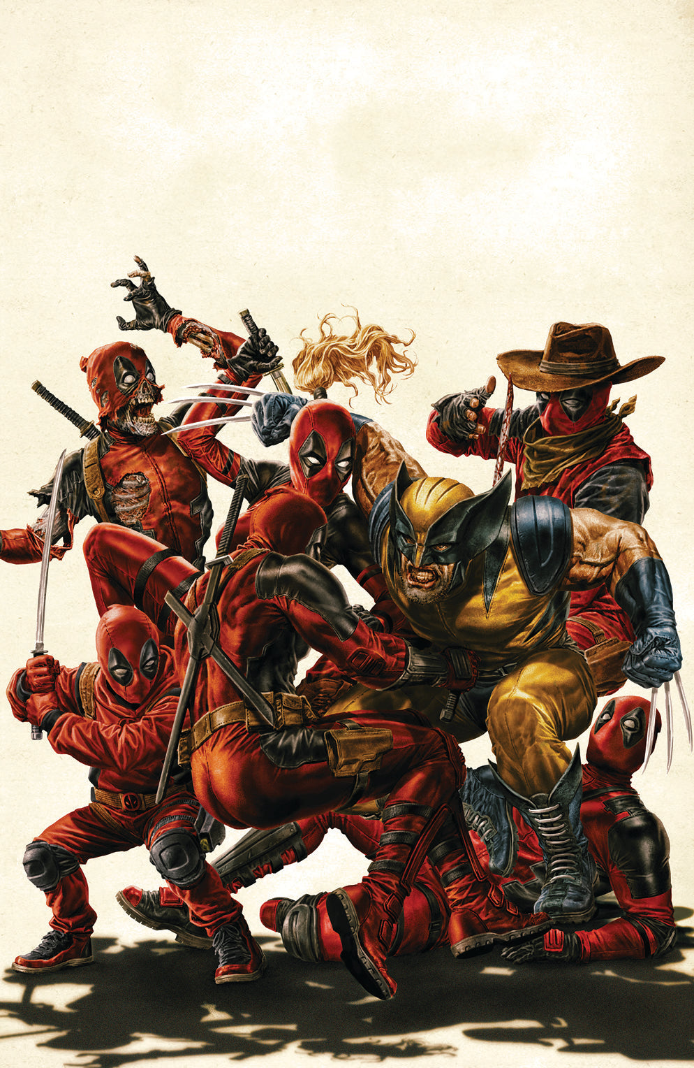DEADPOOL WOLVERINE #1 BERMEJO MEGACON WHITE VIRGIN VARIANT