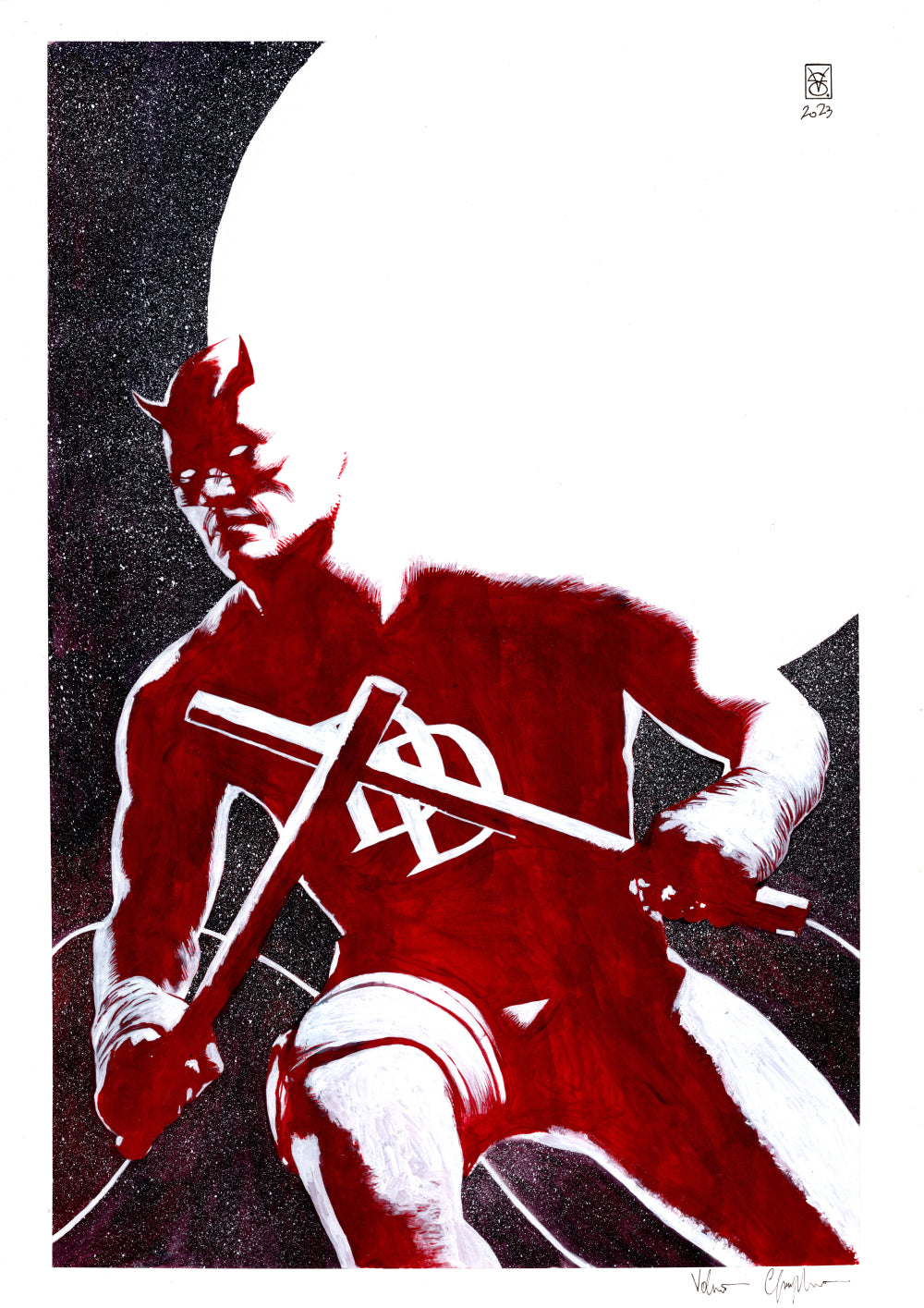 DAREDEVIL ON A3 BY VALERIO GIANGIORDANO