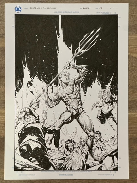 DCEASED WAR OF THE UNDEAD GODS #4 KAEL NGU ORIGINAL COVER ART