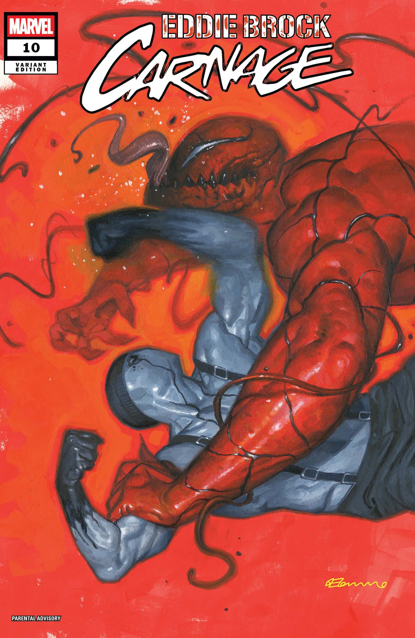 EDDIE BROCK CARNAGE #10 DE TOMMASO ORIGINAL COVER ART