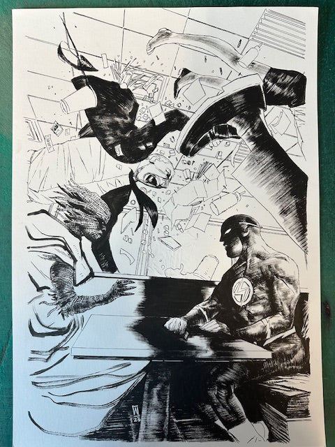 FLASH #6 1:25 VARIANT ORIGINALCOVER ART BY WERTHER DELL'EDERA