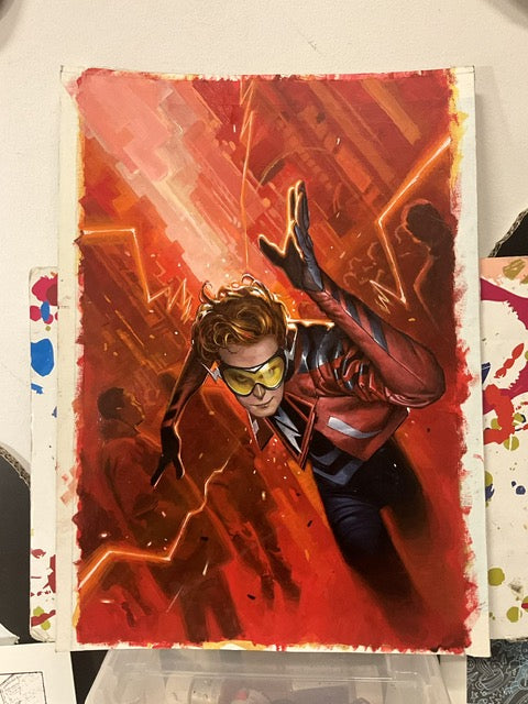 ABSOLUTE FLASH #1 DE TOMMASO ORIGINAL COVER ART