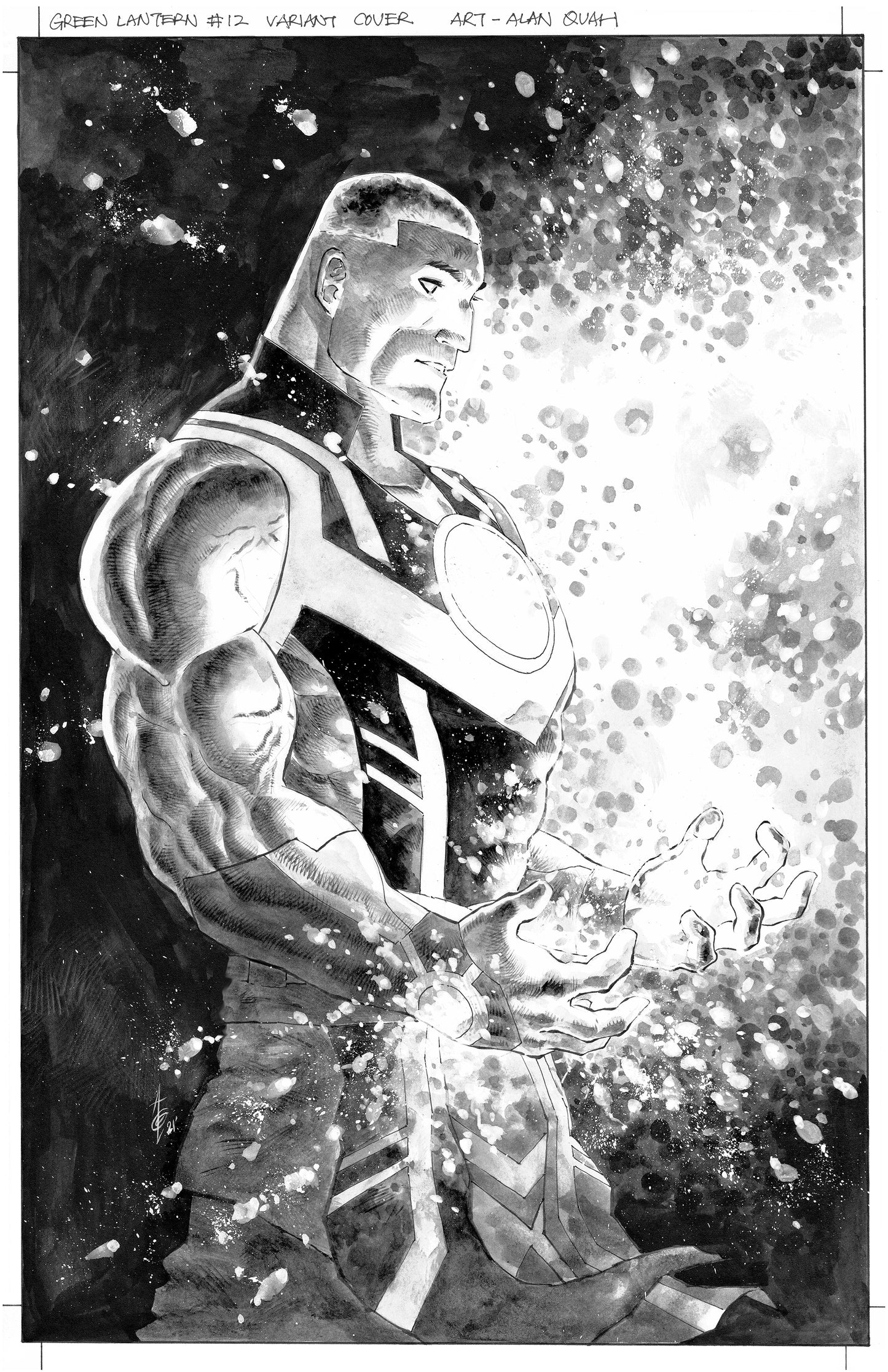 GREEN LANTERN #12 ALAN QUAH ORIGINAL COVER ART