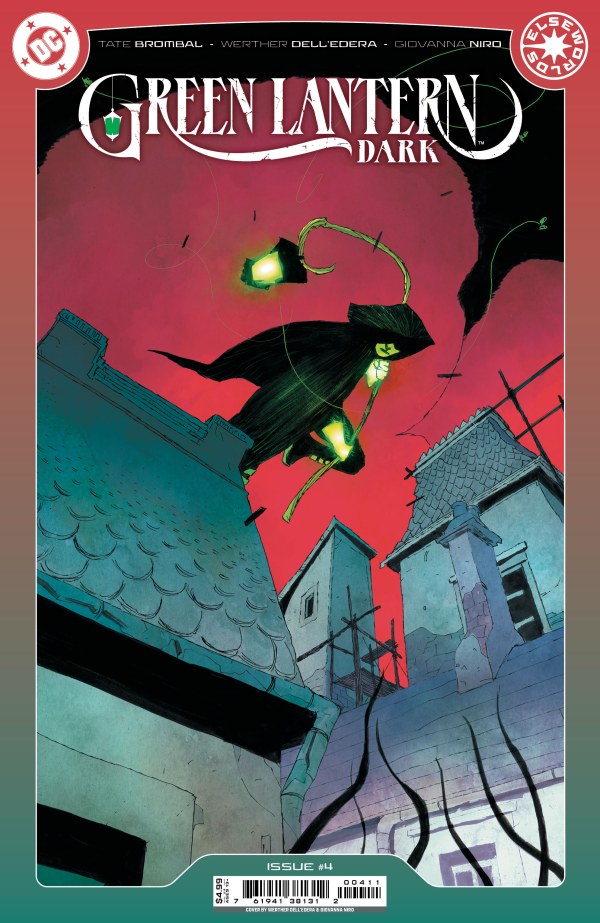 GREEN LANTERN DARK #4 ORIGINALCOVER ART BY WERTHER DELL'EDERA