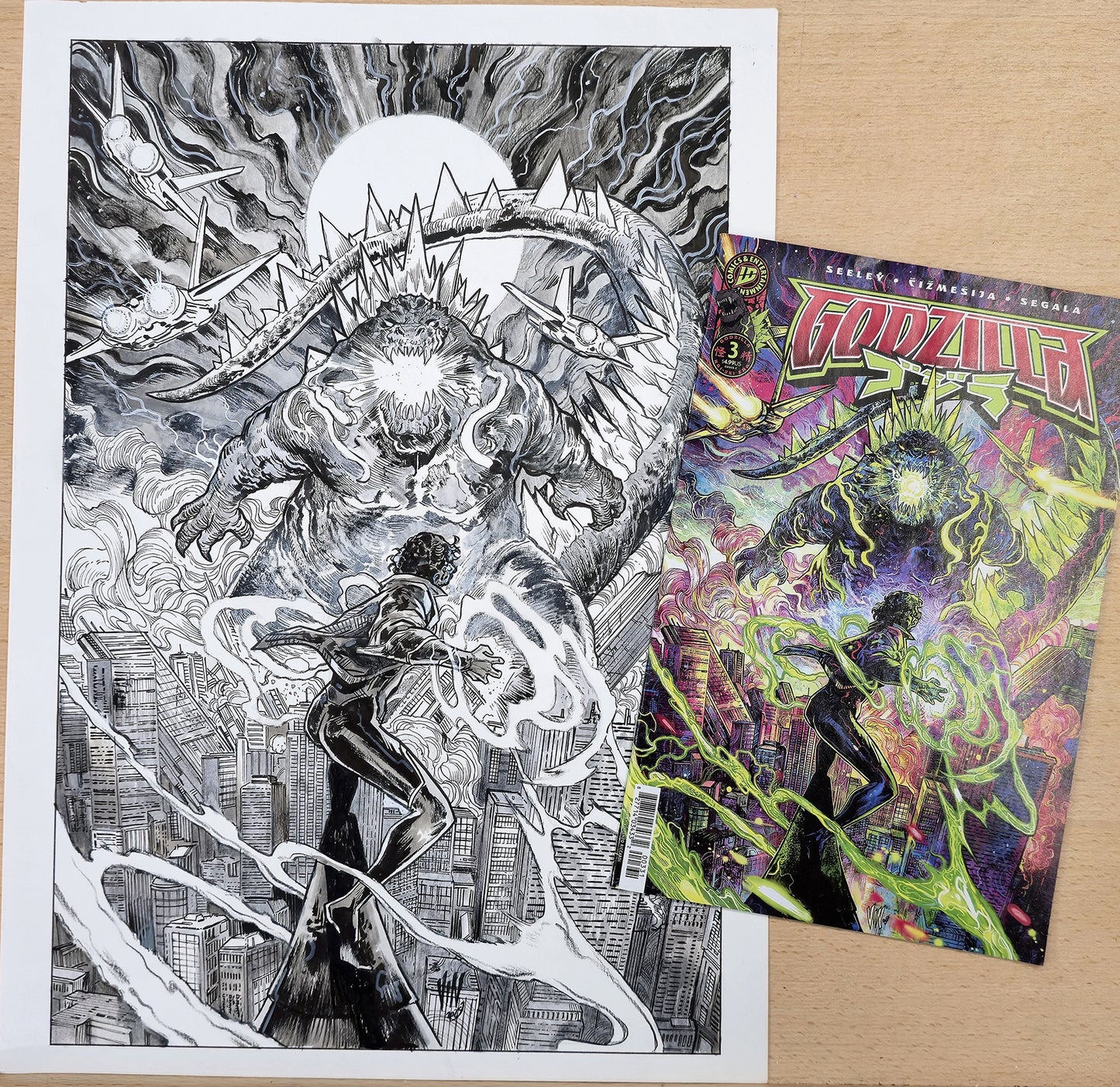 GODZILLA KAI-SEI #3 VINCENZO RICCARDI COVER ART