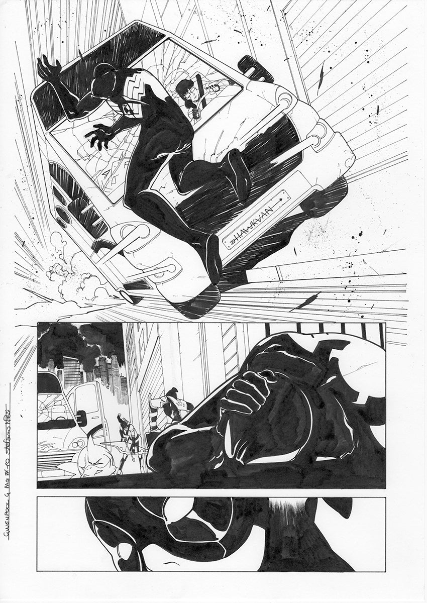 GWENPOOL #4 PAGE 10 ORIGINAL PAGE BY STEFANO NESI