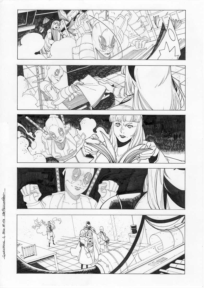 GWENPOOL #4 PAGE 19 ORIGINAL PAGE BY STEFANO NESI