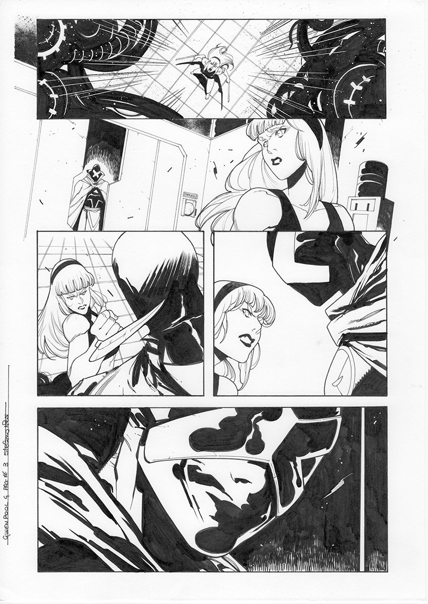 GWENPOOL #4 PAGE 3 ORIGINAL PAGE BY STEFANO NESI