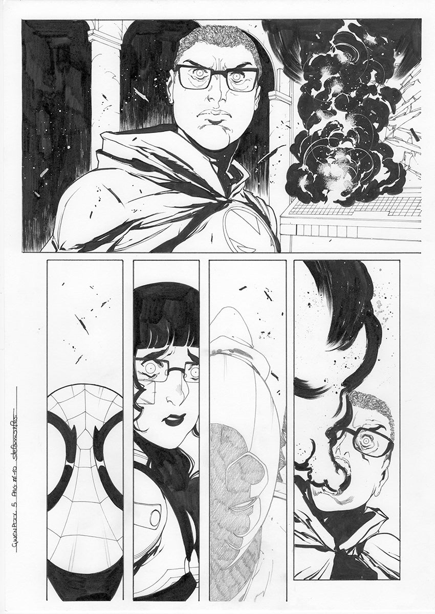 GWENPOOL #5 PAGE 10 ORIGINAL PAGE BY STEFANO NESI