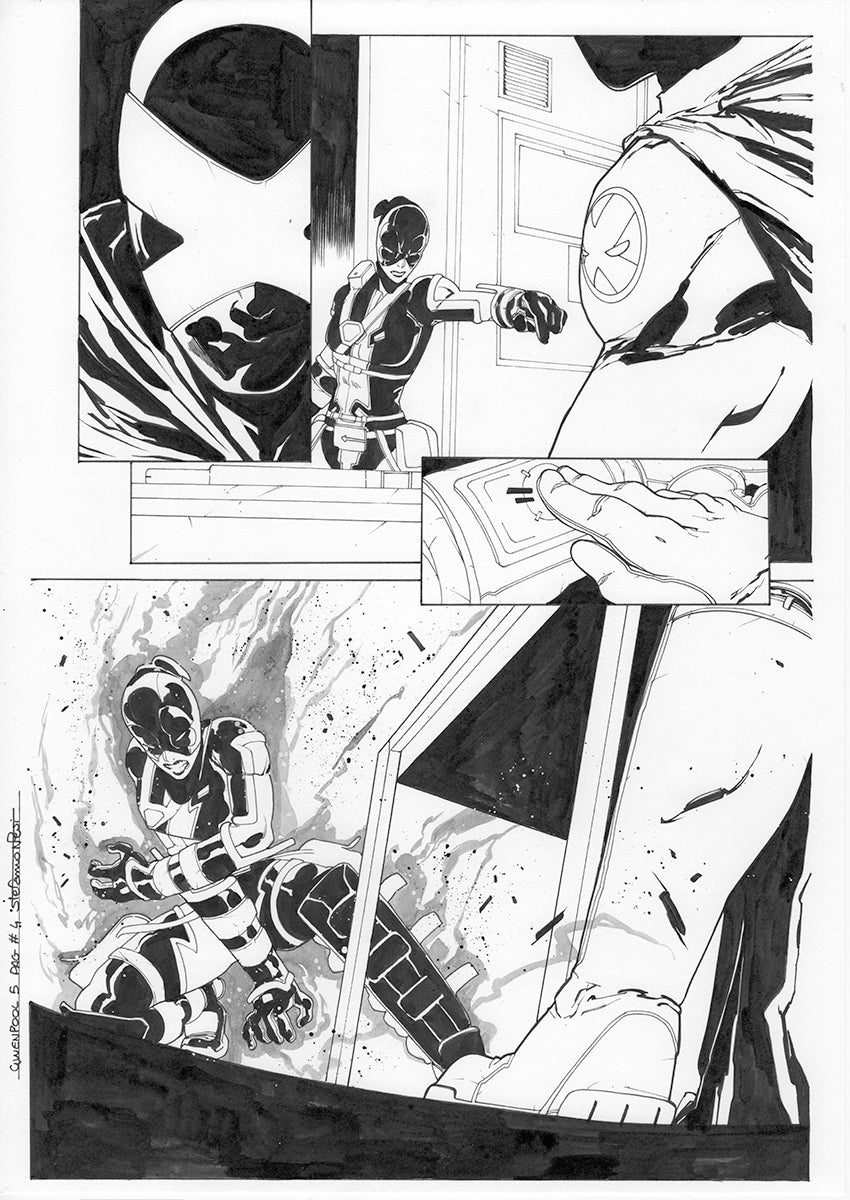 GWENPOOL #5 PAGE 4 ORIGINAL PAGE BY STEFANO NESI