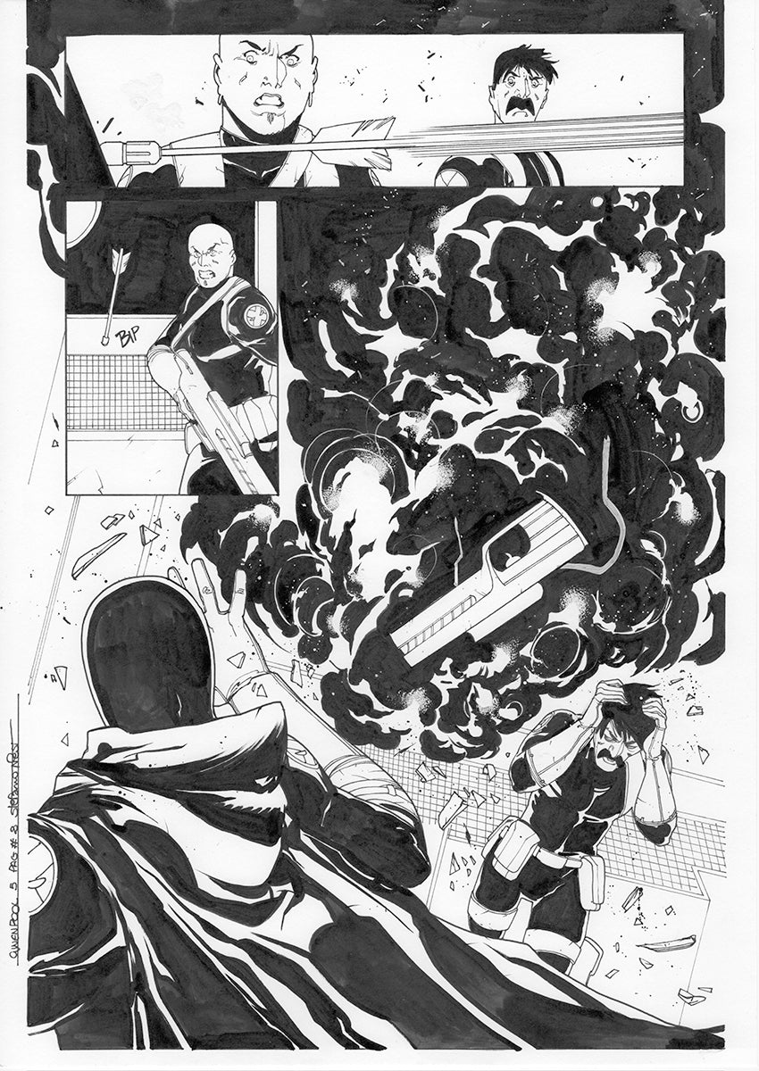 GWENPOOL #5 PAGE 8 ORIGINAL PAGE BY STEFANO NESI