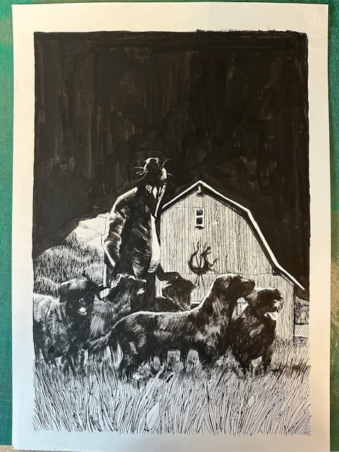 HOUSE OF SLAUGHTER #3 ORIGINALCOVER ART BY WERTHER DELL'EDERA