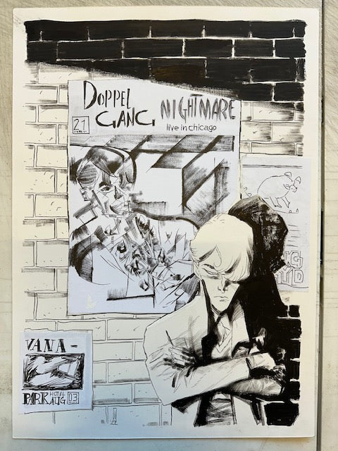 HOUSE OF SLAUGHTER #8 WERTHER DELL'EDERA ORIGINAL COVER ART