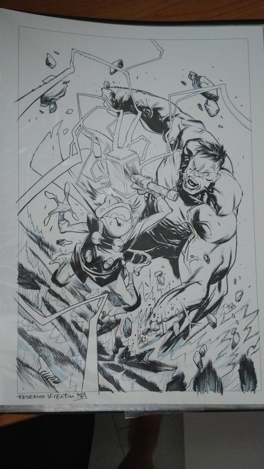 INCREDIBLE HULK #3 FEDERICO VICENTINI COVER ART