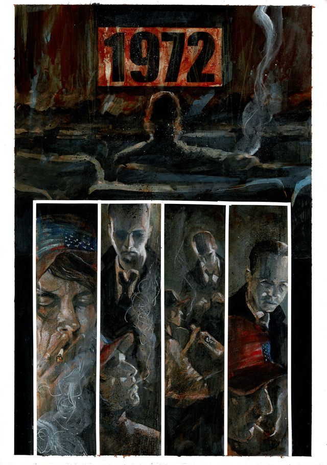 DEPARTMENT OF TRUTH #28 PAGE 1 (MARTIN SIMMONDS ORIGINAL ART)