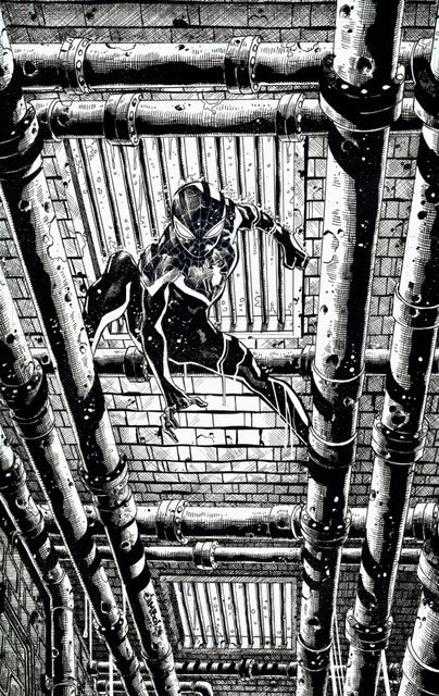 MILES MORALES MARVEL SNAP SPIDER-VERSE ORIGINAL ART BY JIMBO SALGADO