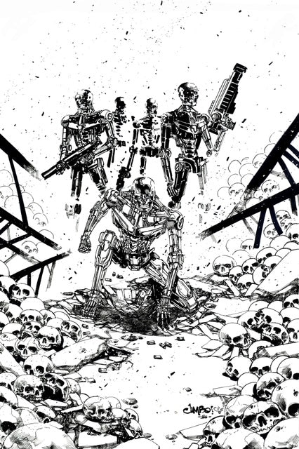 TERMINATOR T800B TRADING CARD ORIGINAL ART BY JIMBO SALGADO