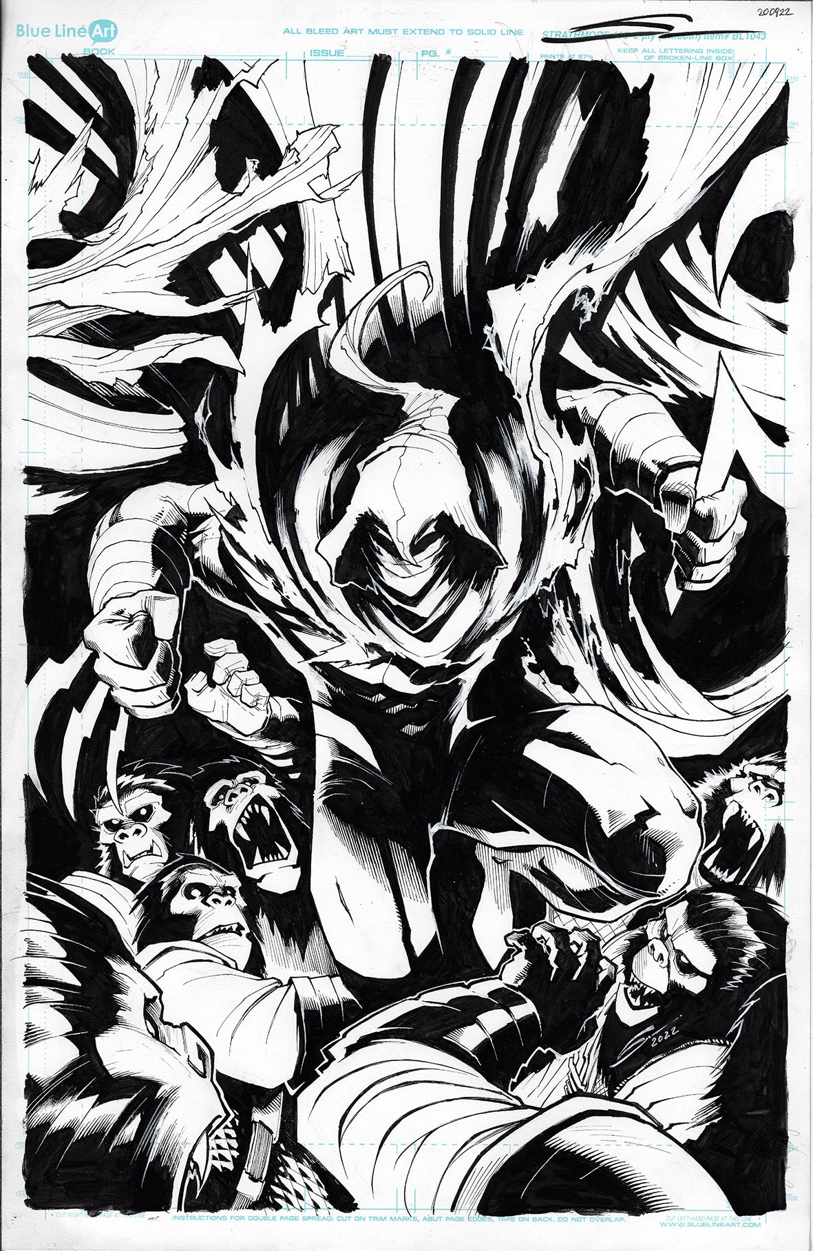 MOON KNIGHT: PLANET OF THE APES #20 GERARDO SANDOVAL COVER ART