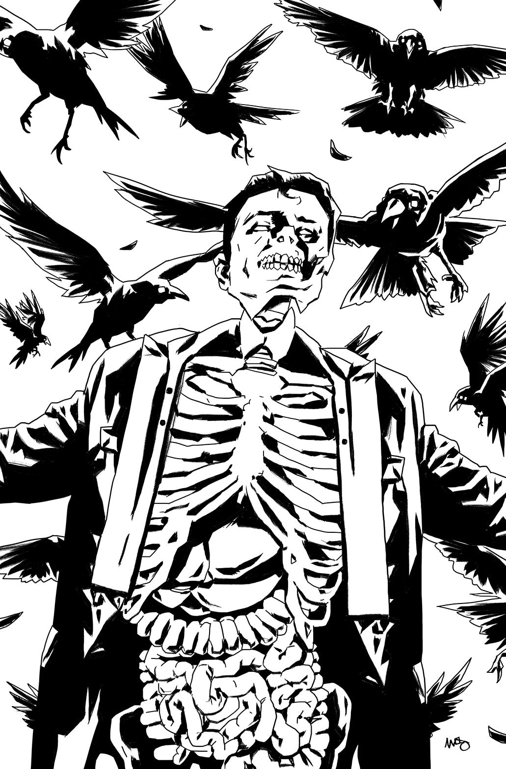 HOUSE OF SLAUGHTER #22 ORIGINAL COVER ART BY ANTONIO FUSO