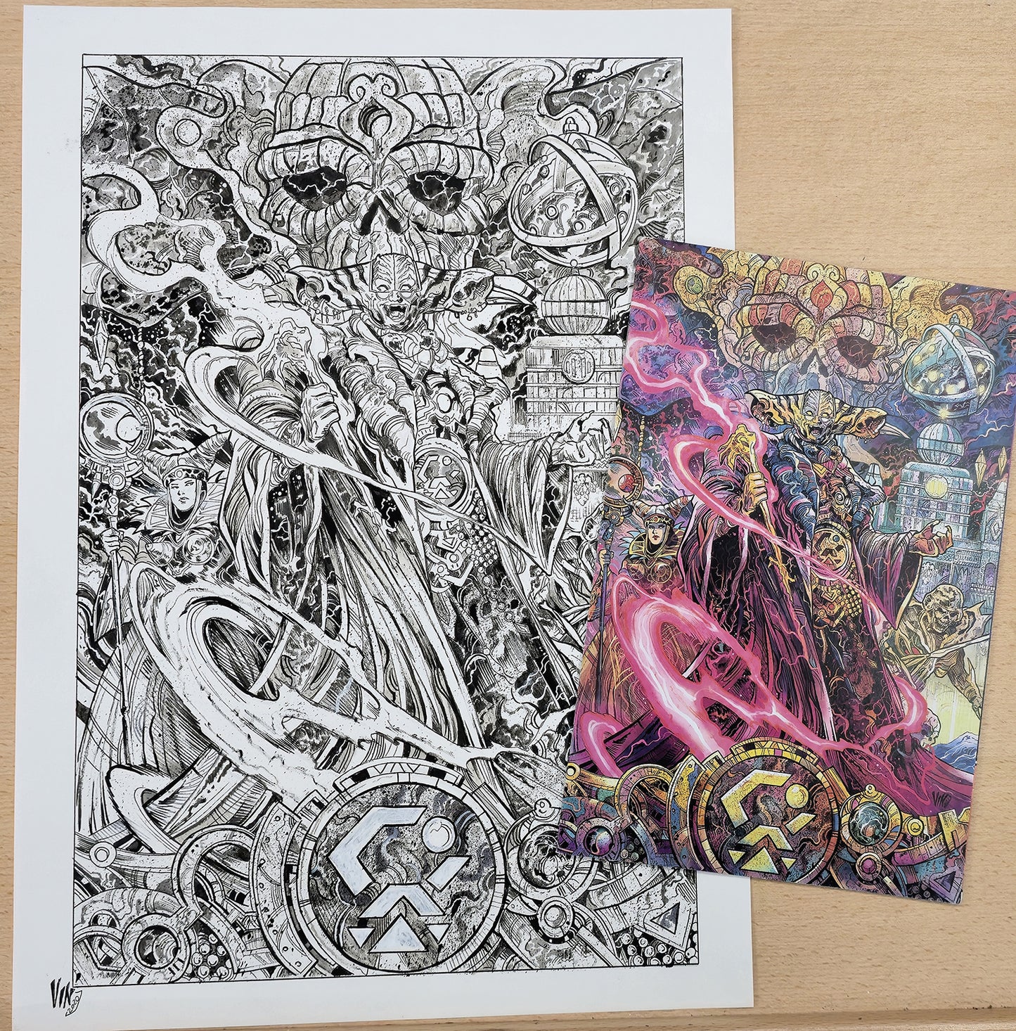 POWER RANGERS UNLIMITED EDGE OF DARKNESS #1 VINCENZO RICCARDI COVER ART