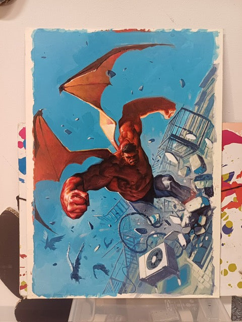 SAM WILSON CAPTAIN AMERICA #5 DE TOMMASO ORIGINAL COVER ART