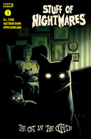 STUFF OF NIGHTMARES CAT IN THE COFFIN #1 ORIGINAL COVER ART BY ADAM GORHAM