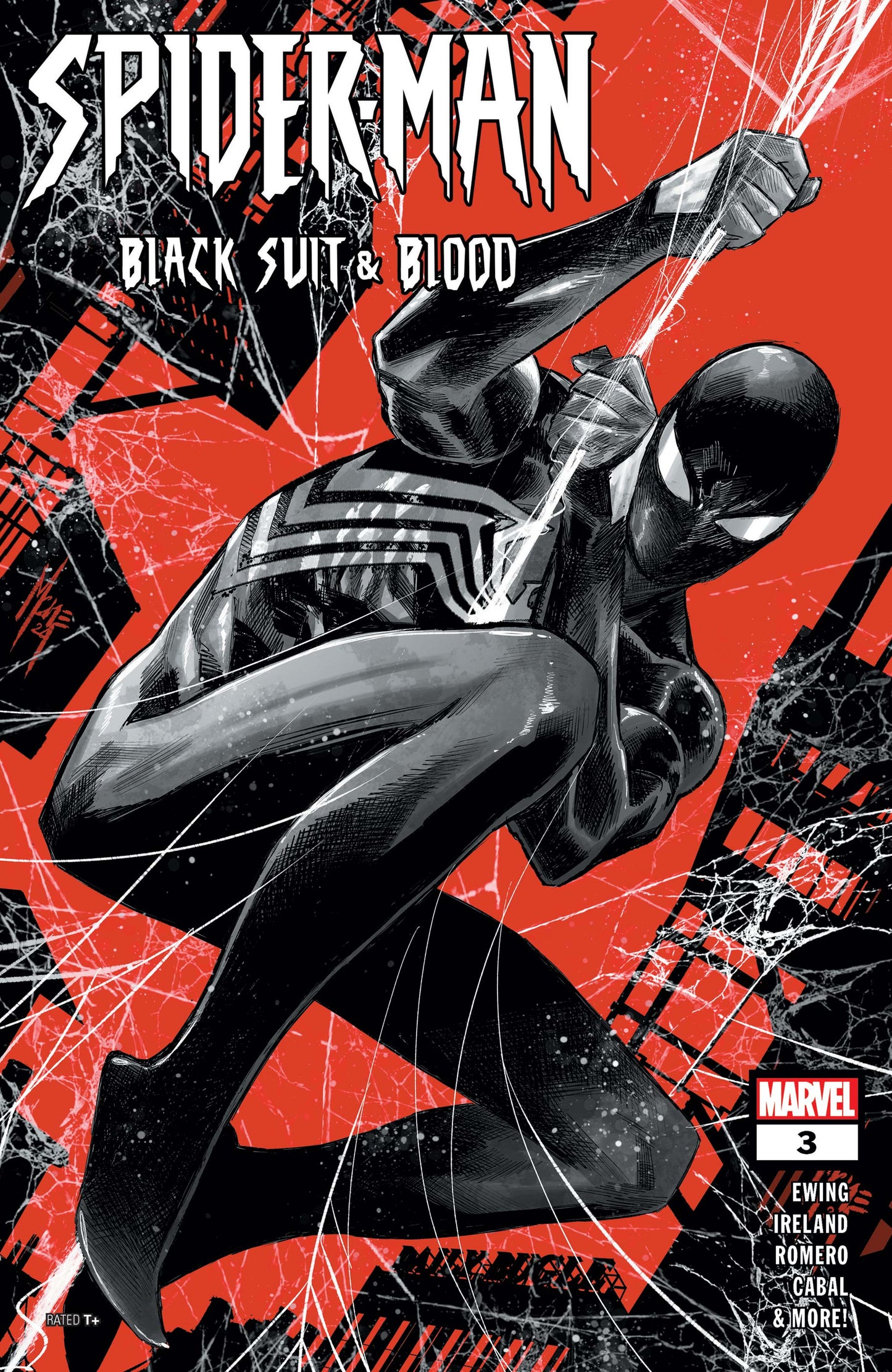 SPIDER-MAN BLACK SUIT & BLOOD #3 ORIGINAL COVER ART BY MARCO CHECCHETTO