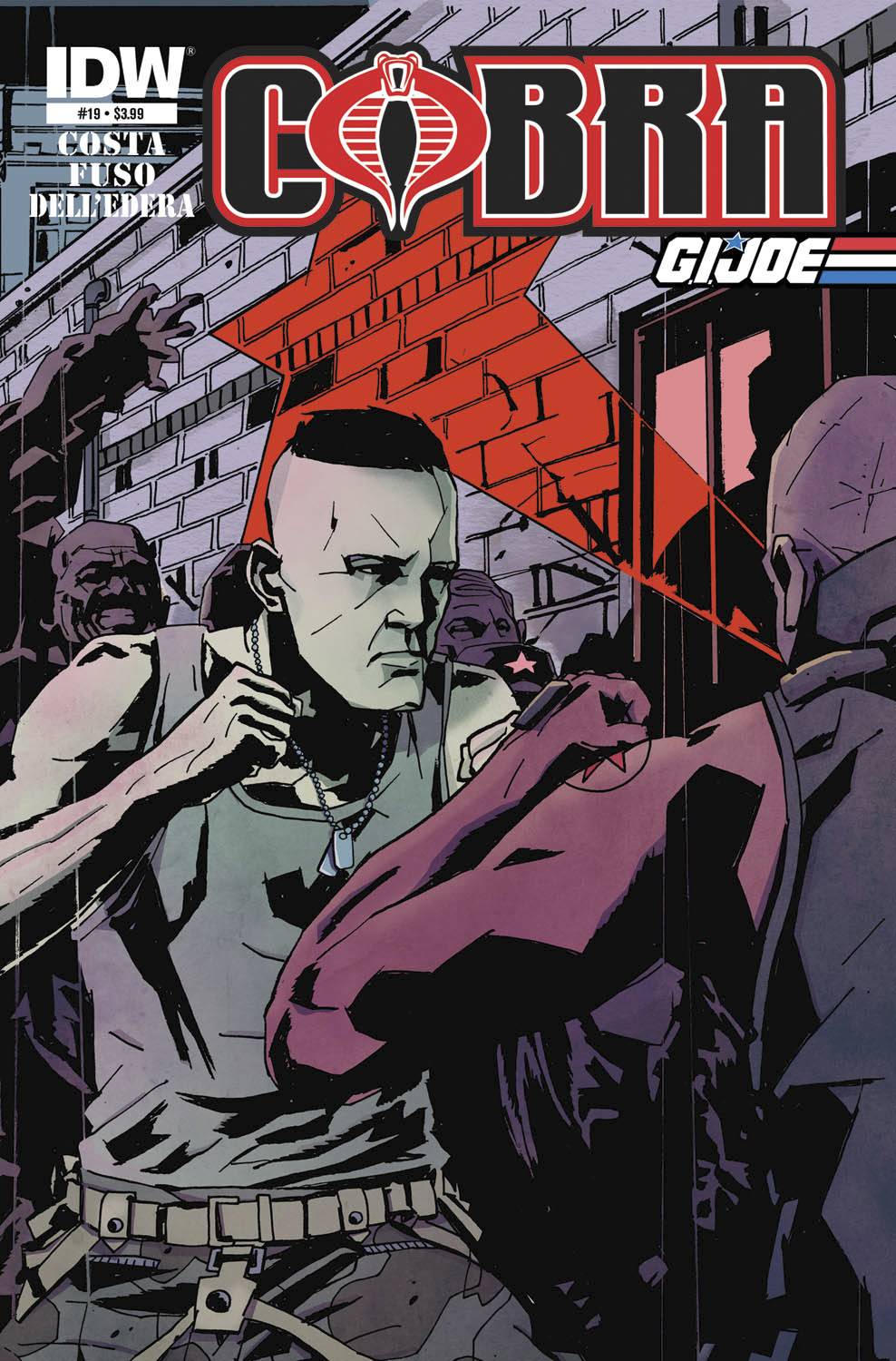 GI JOE COBRA #19 ORIGINAL COVER ART BY ANTONIO FUSO