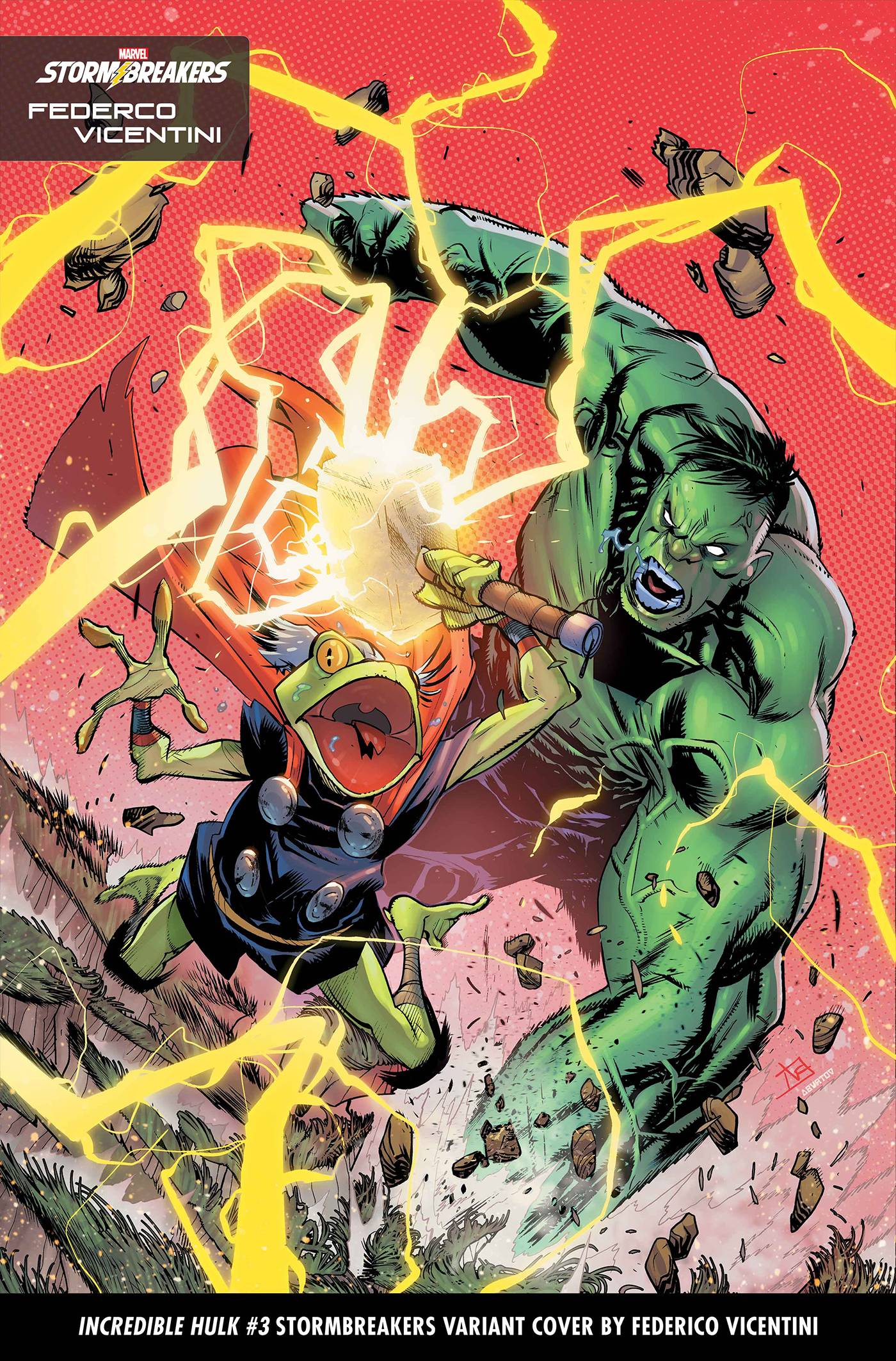INCREDIBLE HULK #3 FEDERICO VICENTINI COVER ART