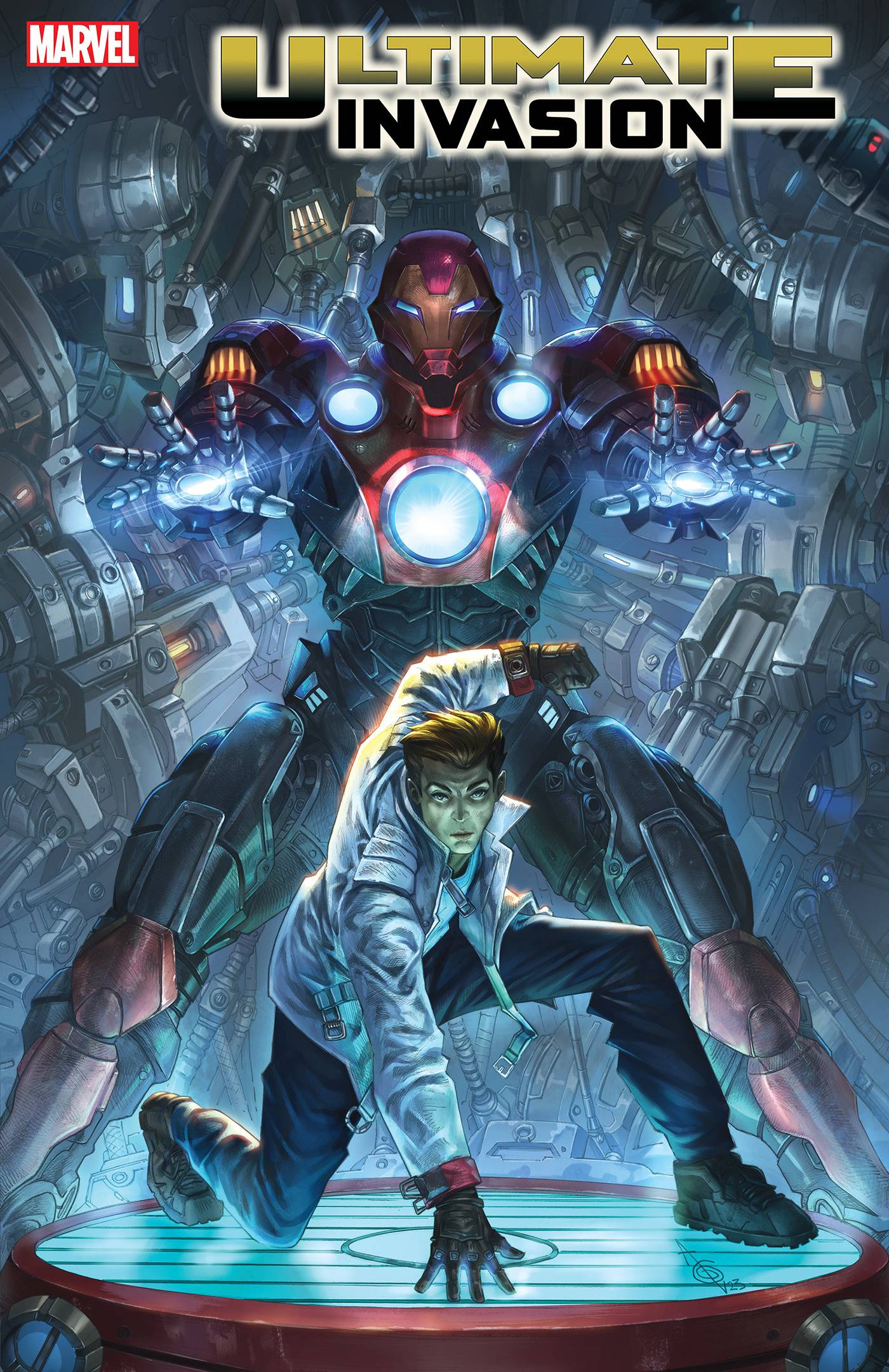 ULTIMATE INVASION #3 ALAN QUAH ORIGINAL COVER ART