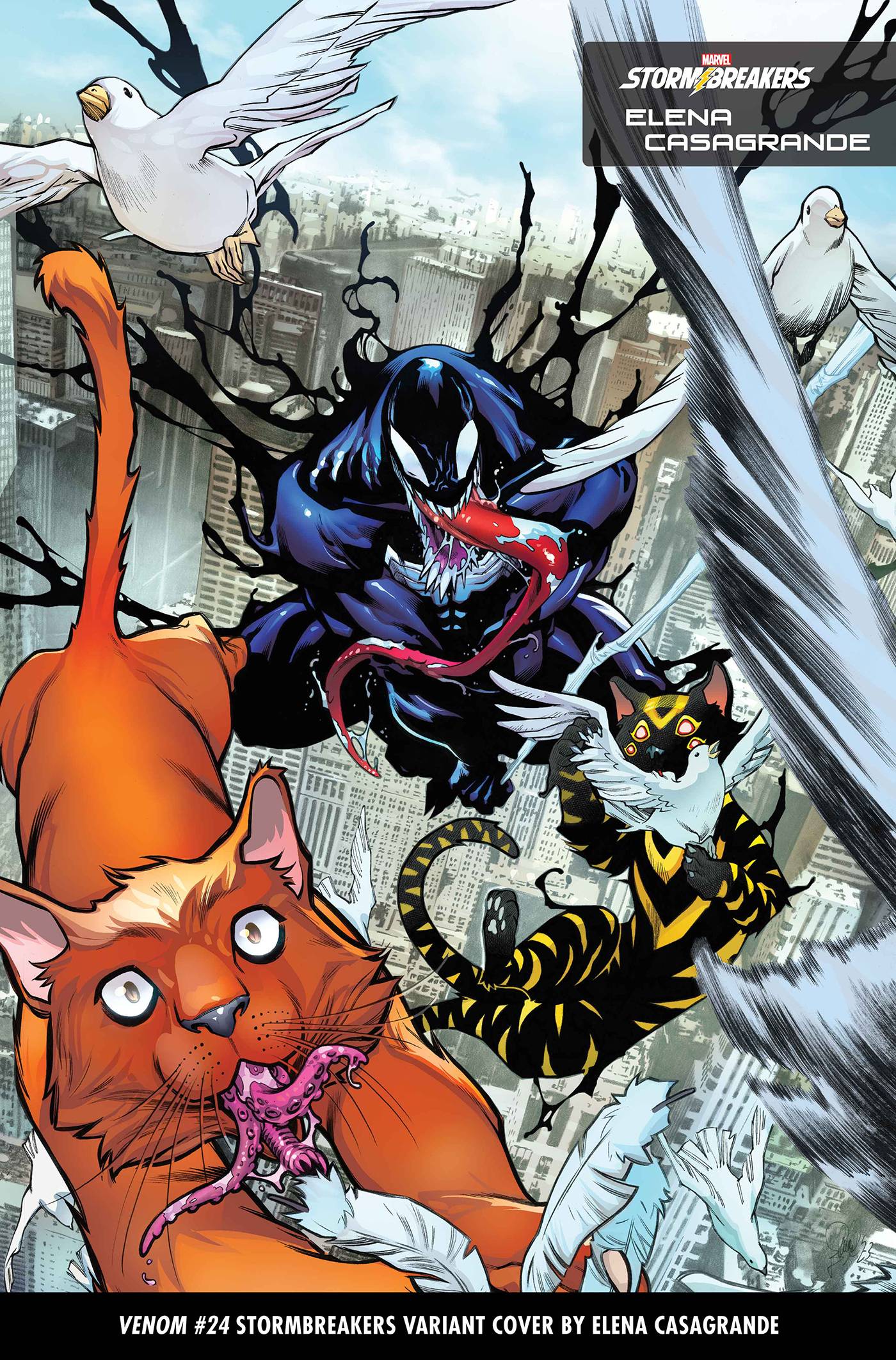 VENOM #24 (STORMBREAKERS VARIANT) ELENA CASAGRANDE ORIGINAL COVER ART