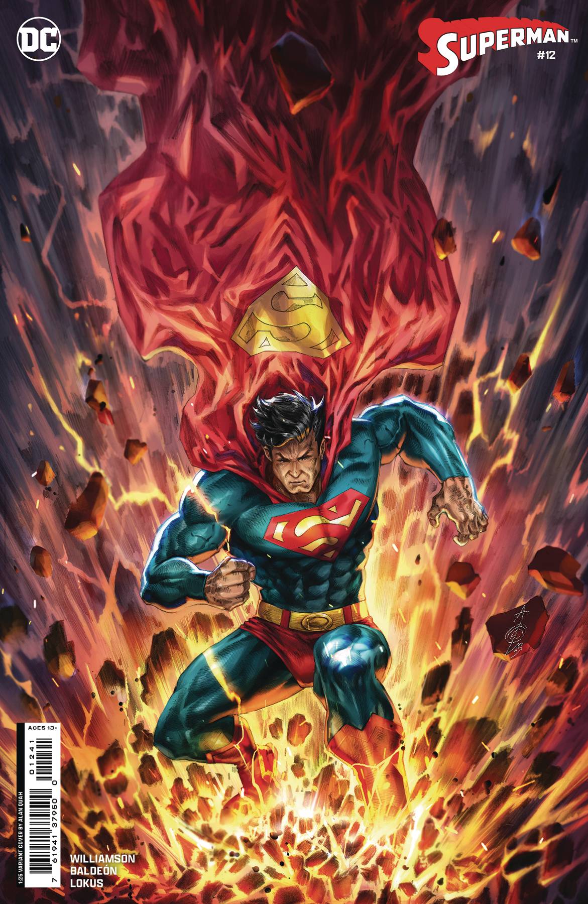 SUPERMAN #12 ALAN QUAH ORIGINAL COVER ART