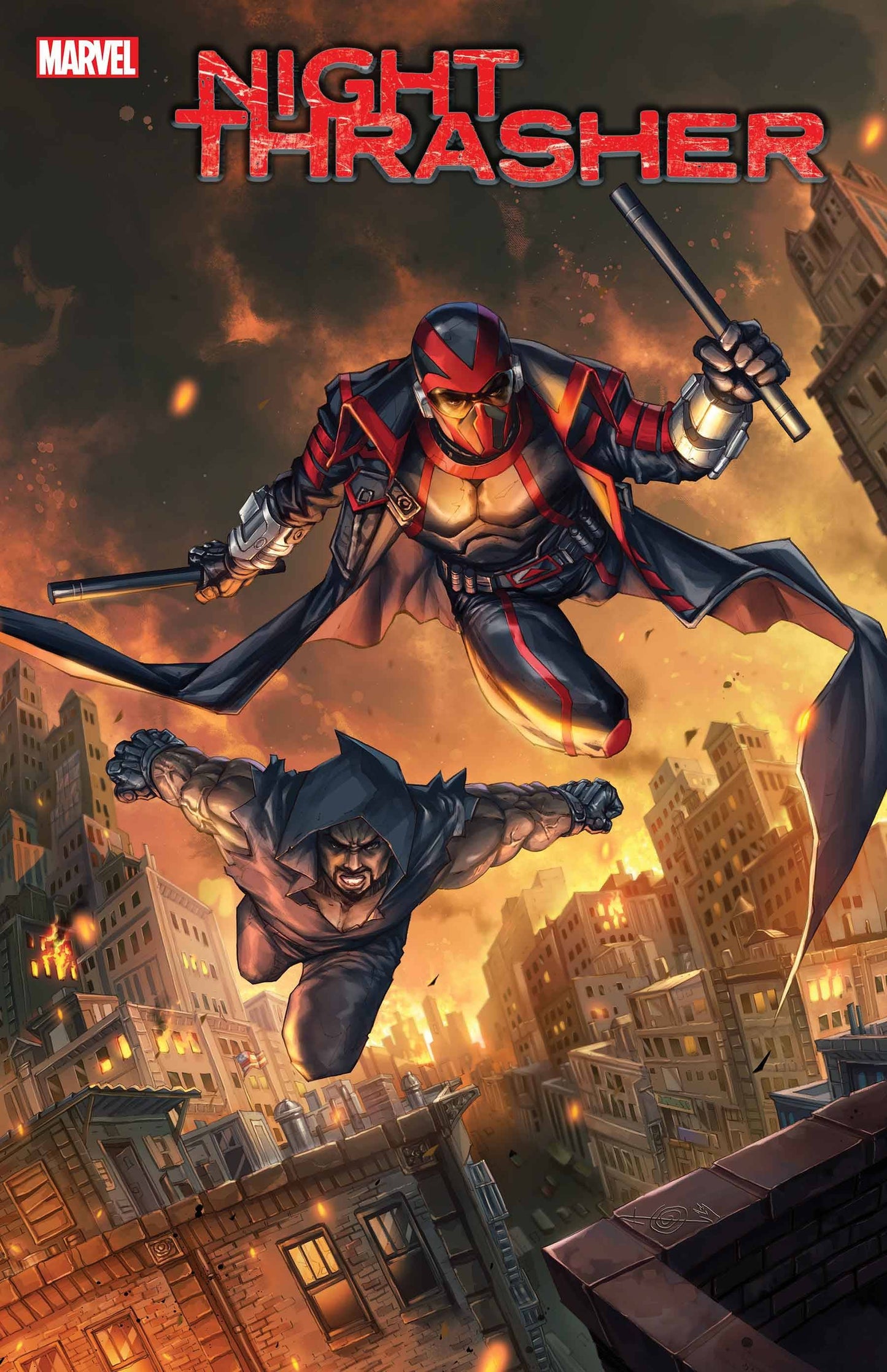 NIGHT THRASHER #4 ALAN QUAH ORIGINAL COVER ART