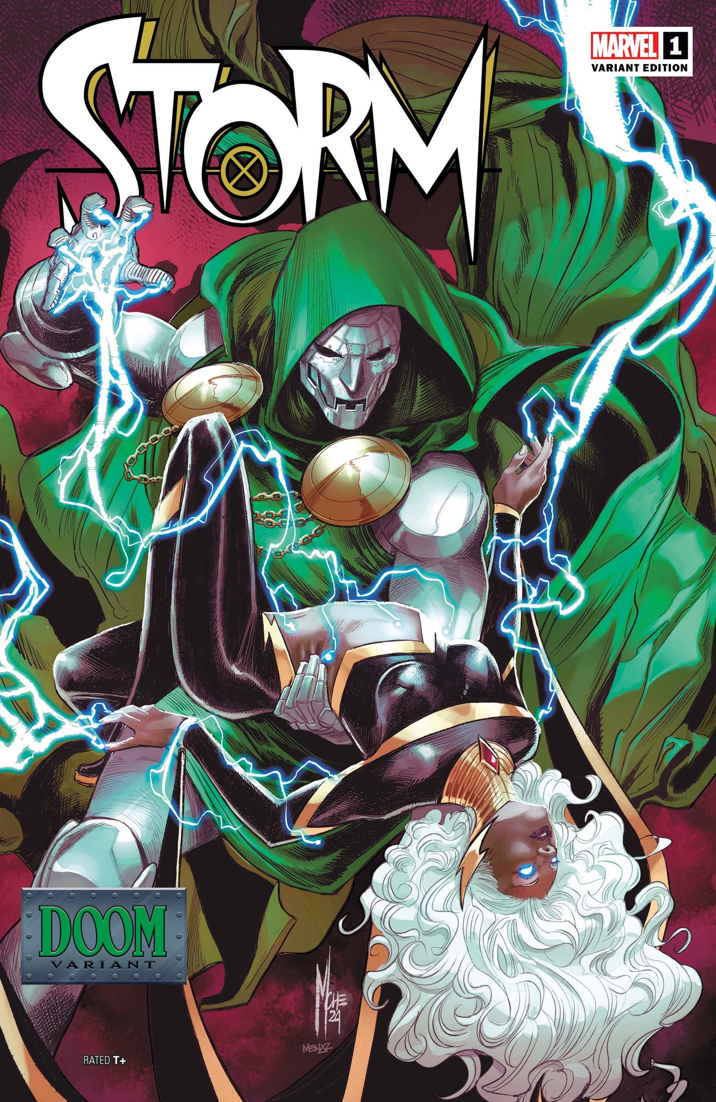 STORM #1 DOOM VARIANT ORIGINAL COVER ART BY MARCO CHECCHETTO
