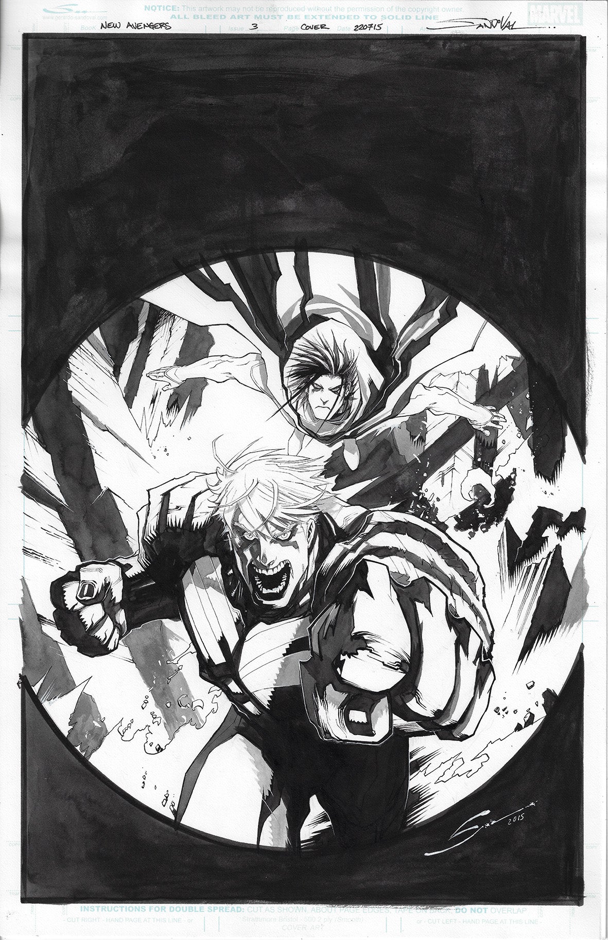 NEW AVENGERS #3 GERARDO SANDOVAL COVER ART